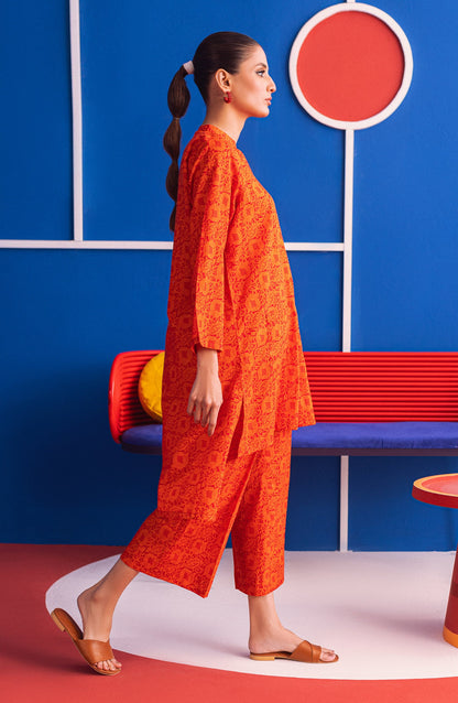 Orient - Stitched 2 Piece Printed Cambric Shirt and Cambric Pant