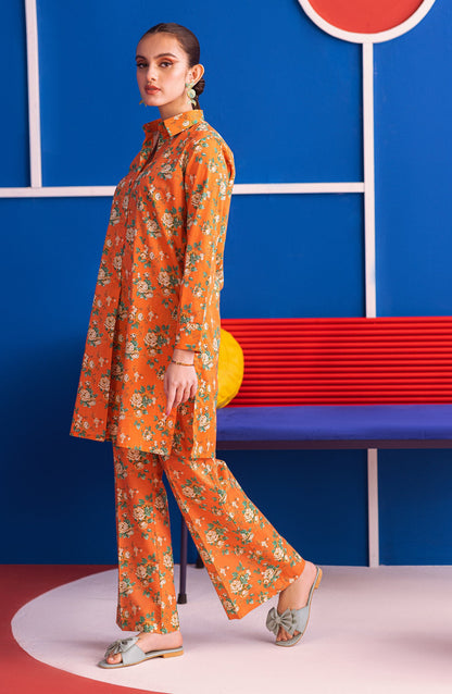 Orient - Stitched 2 Piece Printed Cambric Shirt and Cambric Pant