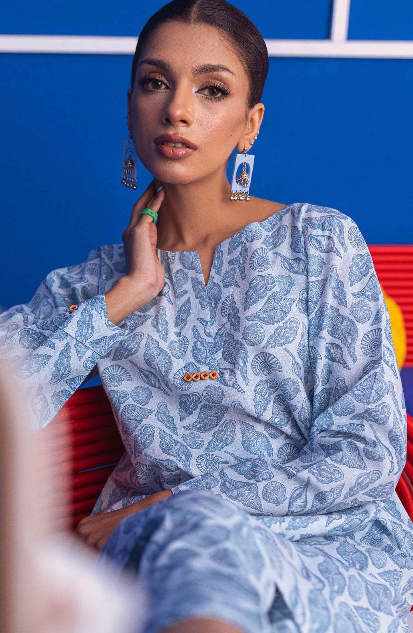 Orient - Stitched 2 Piece Printed Cambric Shirt and Cambric Pant