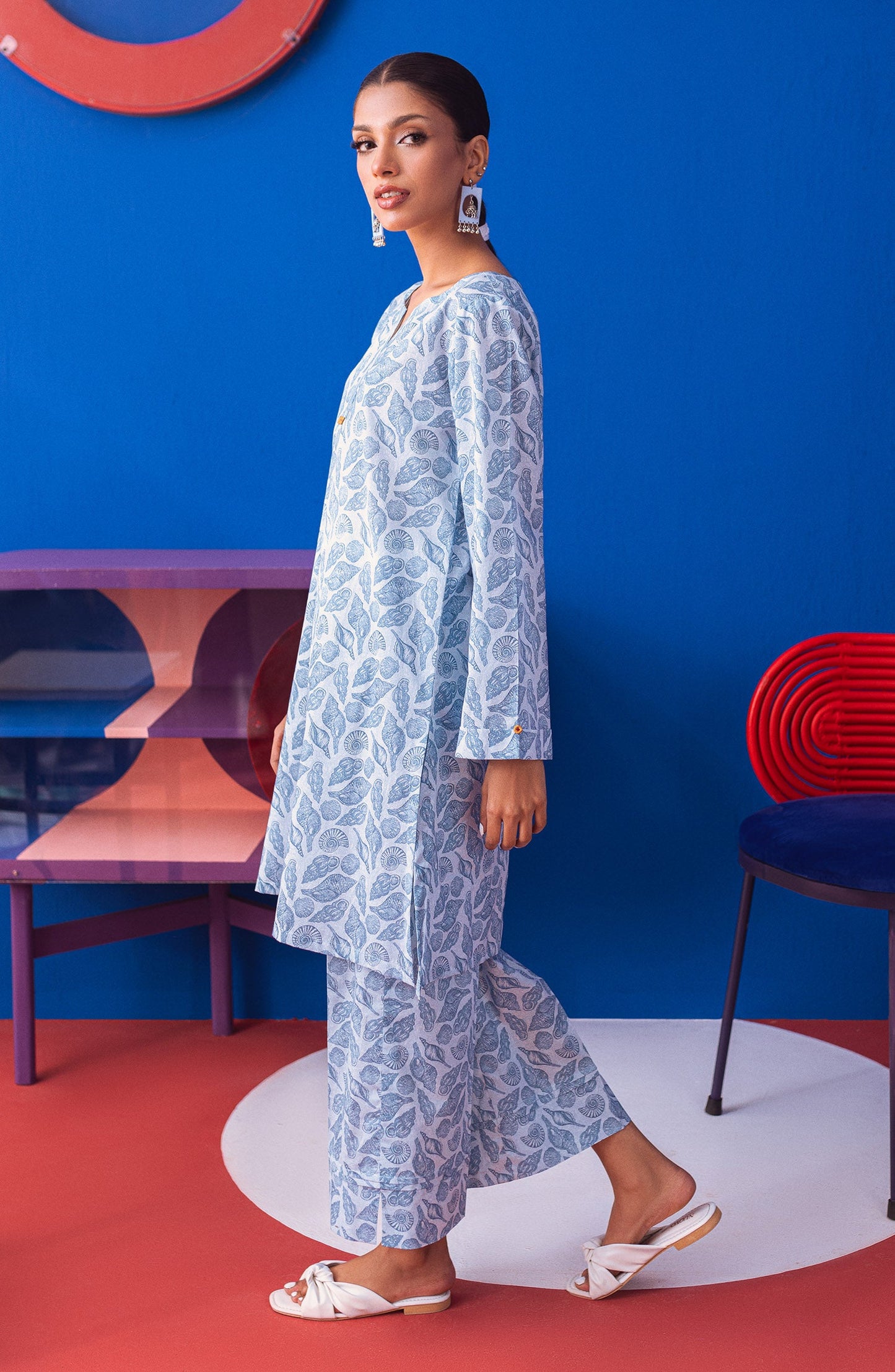 Orient - Stitched 2 Piece Printed Cambric Shirt and Cambric Pant
