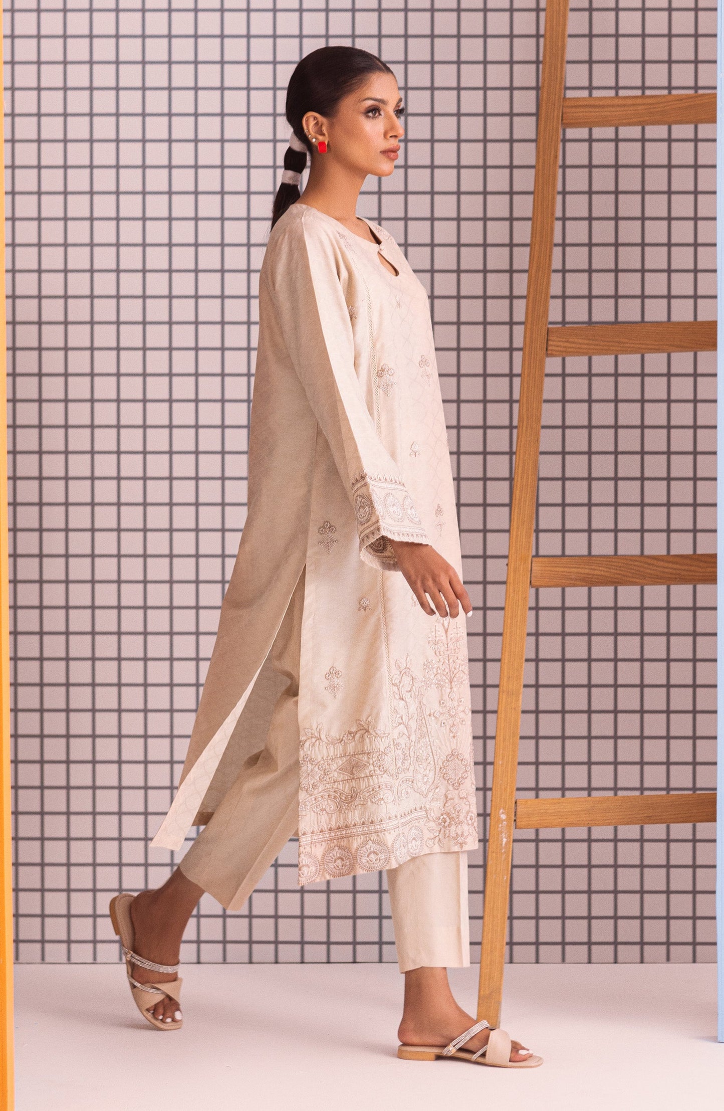 Orient - Stitched 2 Piece Embroidered Jacquard Shirt and Jacquard Pant