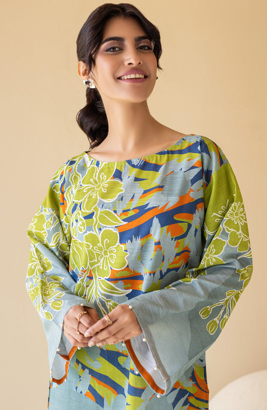 Orient - Unstitched 1 Piece Printed Khaddar Shirt