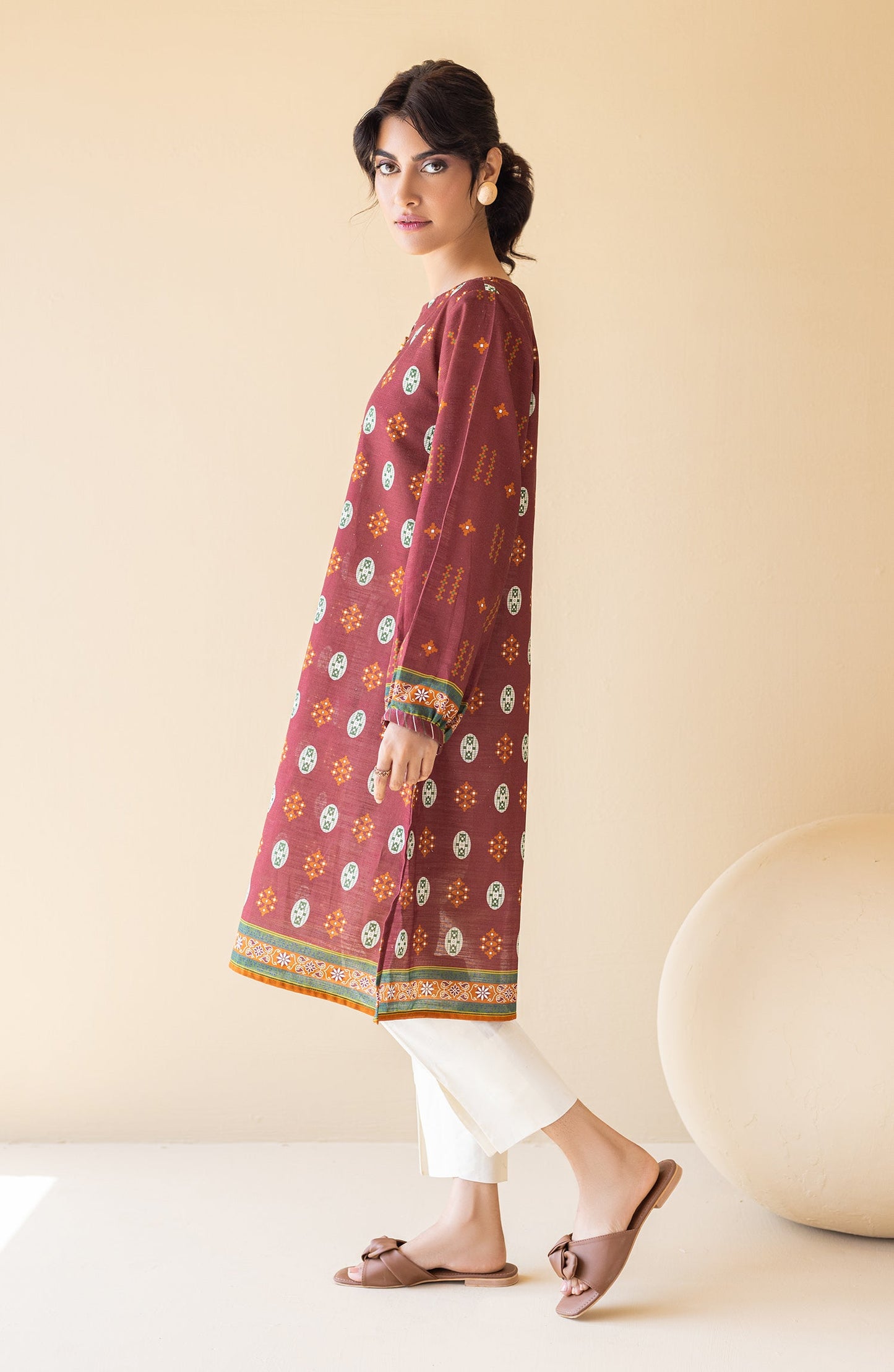 Orient - Stitched 1 Piece Printed Khaddar Shirt