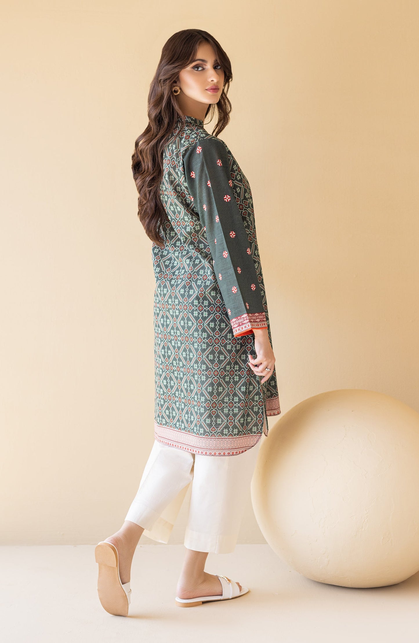 Orient - Unstitched 1 Piece Printed Khaddar Shirt