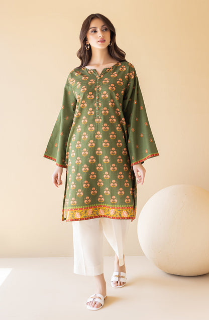 Orient - Unstitched 1 Piece Printed Khaddar Shirt