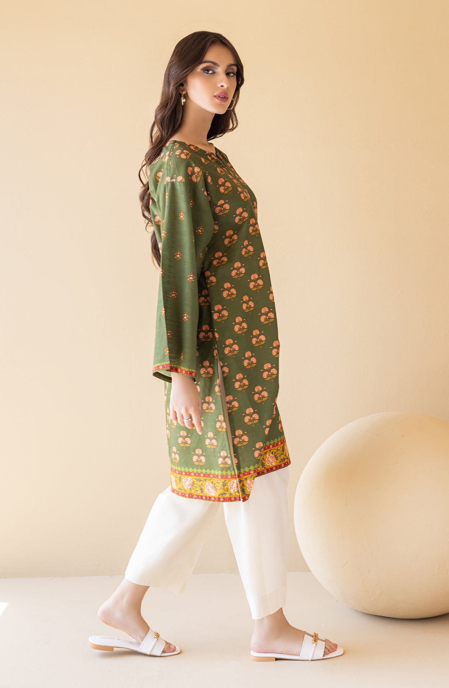 Orient - Unstitched 1 Piece Printed Khaddar Shirt