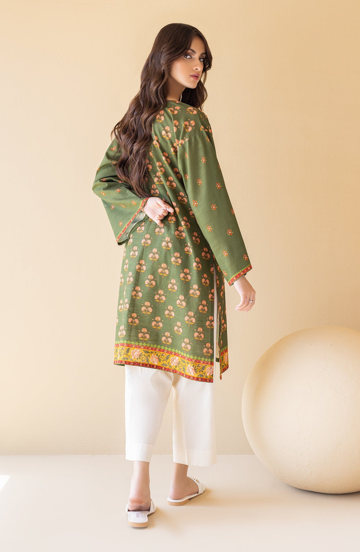 Orient - Unstitched 1 Piece Printed Khaddar Shirt