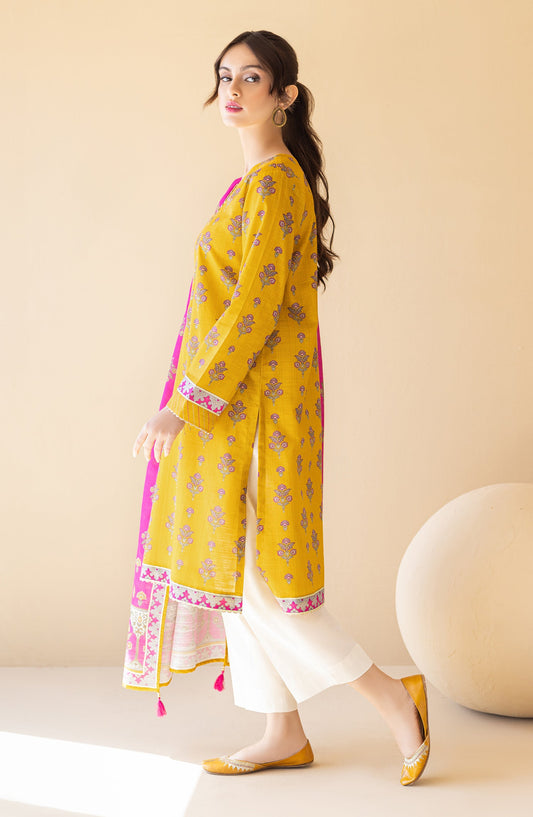 Orient - Unstitched 2 Piece Printed Khaddar Shirt and Khaddar Dupatta