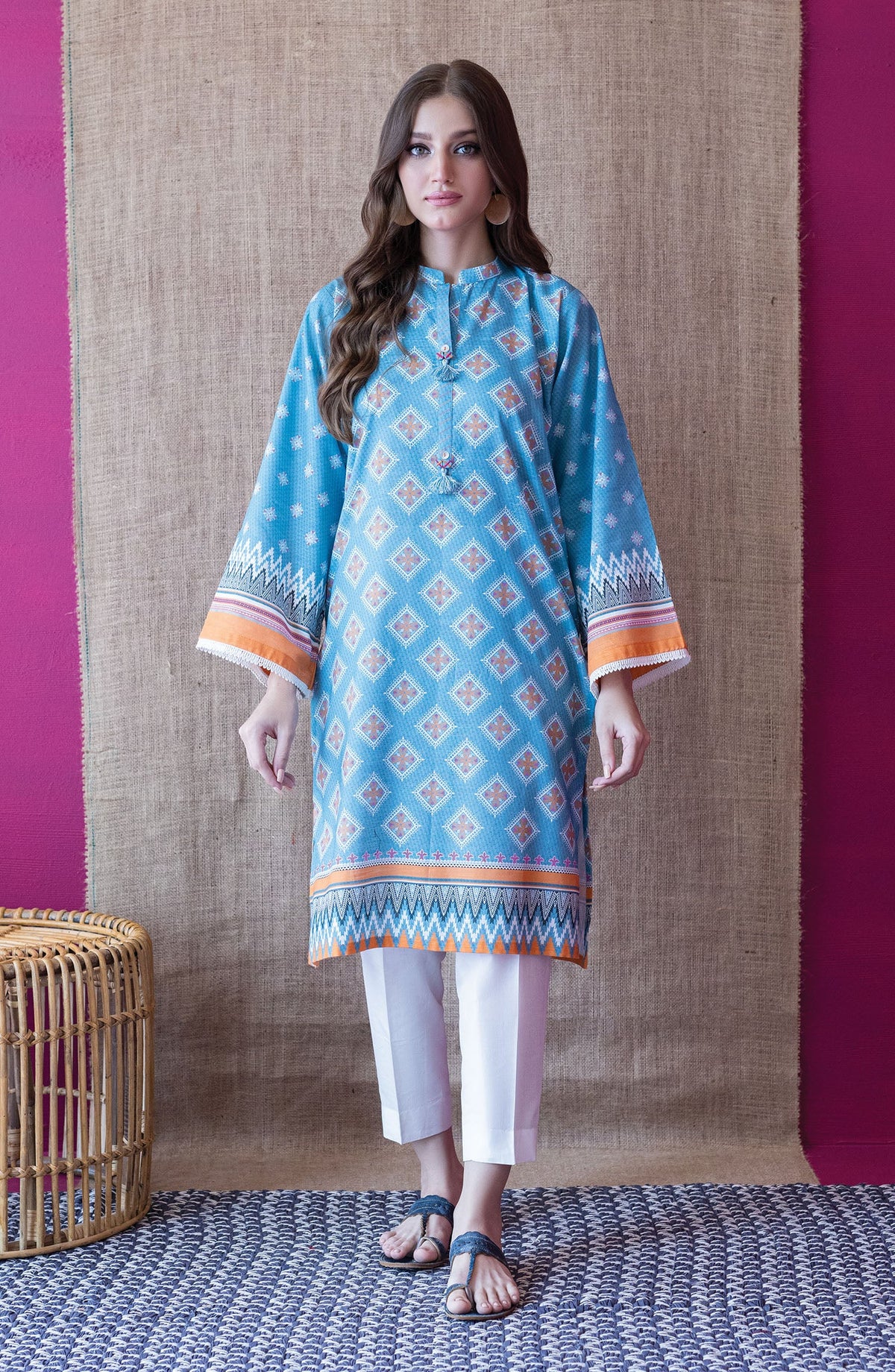 Orient - Unstitched 1 Piece Printed Khaddar Shirt