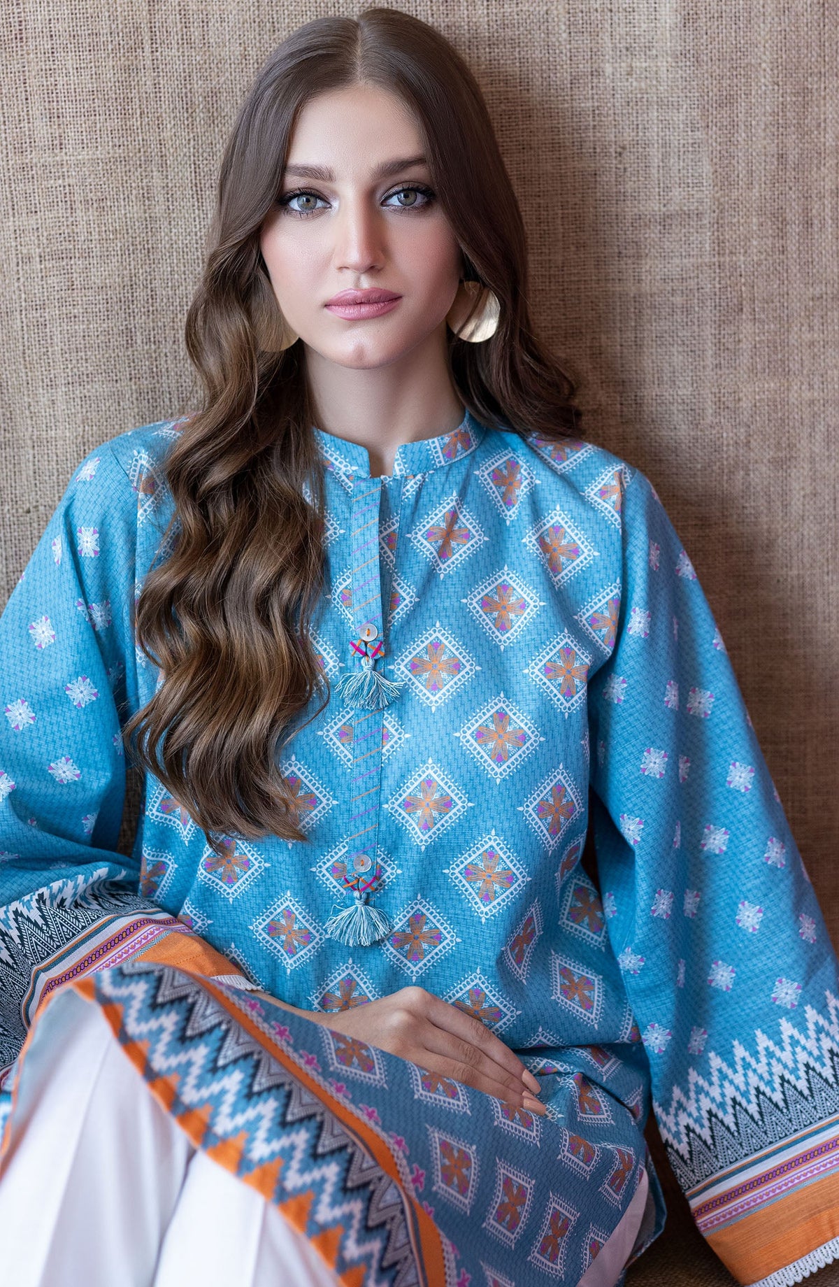 Orient - Unstitched 1 Piece Printed Khaddar Shirt