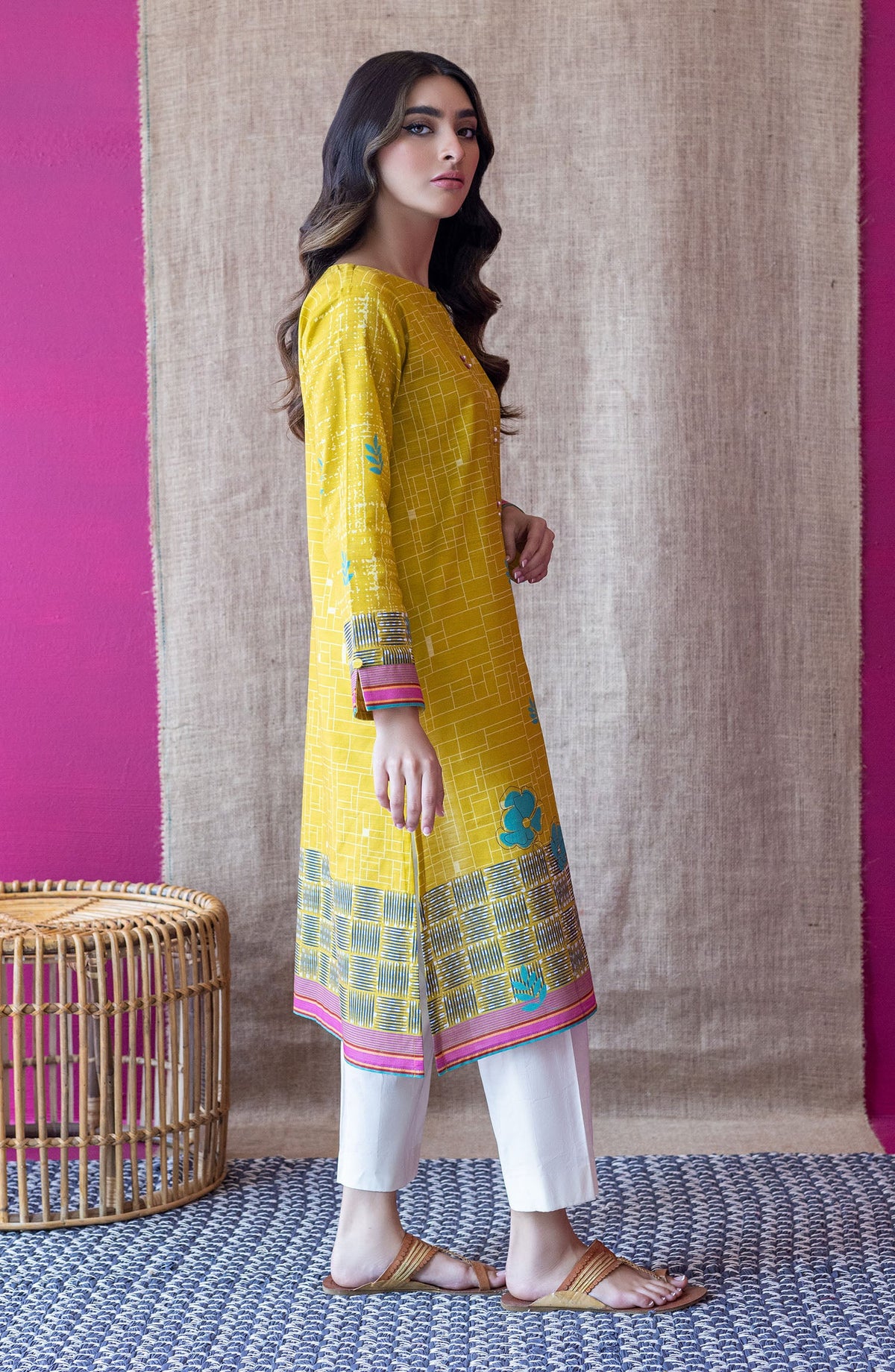 Orient - Unstitched 1 Piece Printed Khaddar Shirt