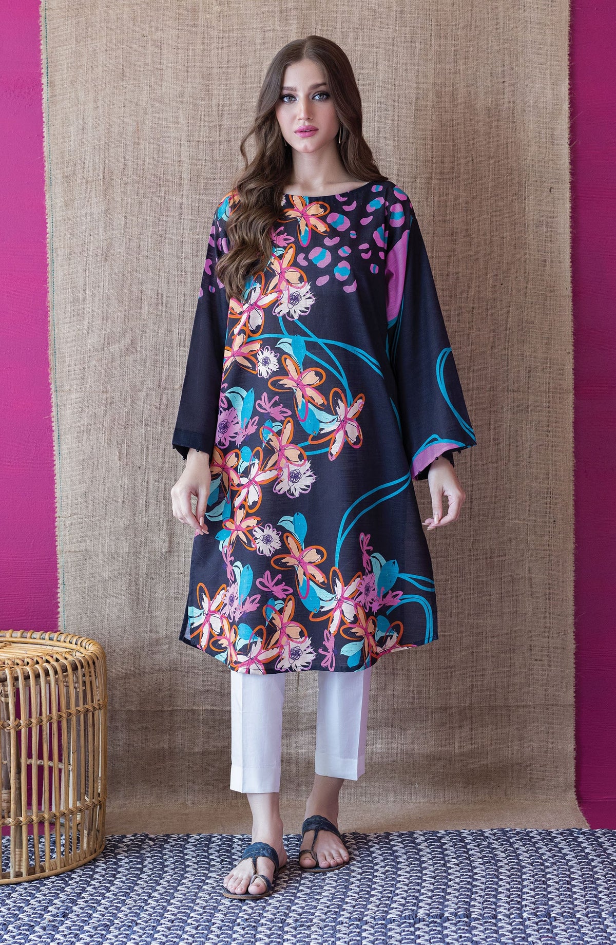 Orient - Unstitched 1 Piece Printed Khaddar Shirt