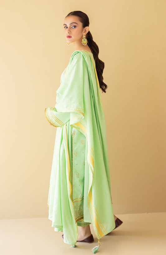 Orient - Unstitched 3 Piece Embroidered Karandi Shirt , Karandi Pant and Karandi Dupatta