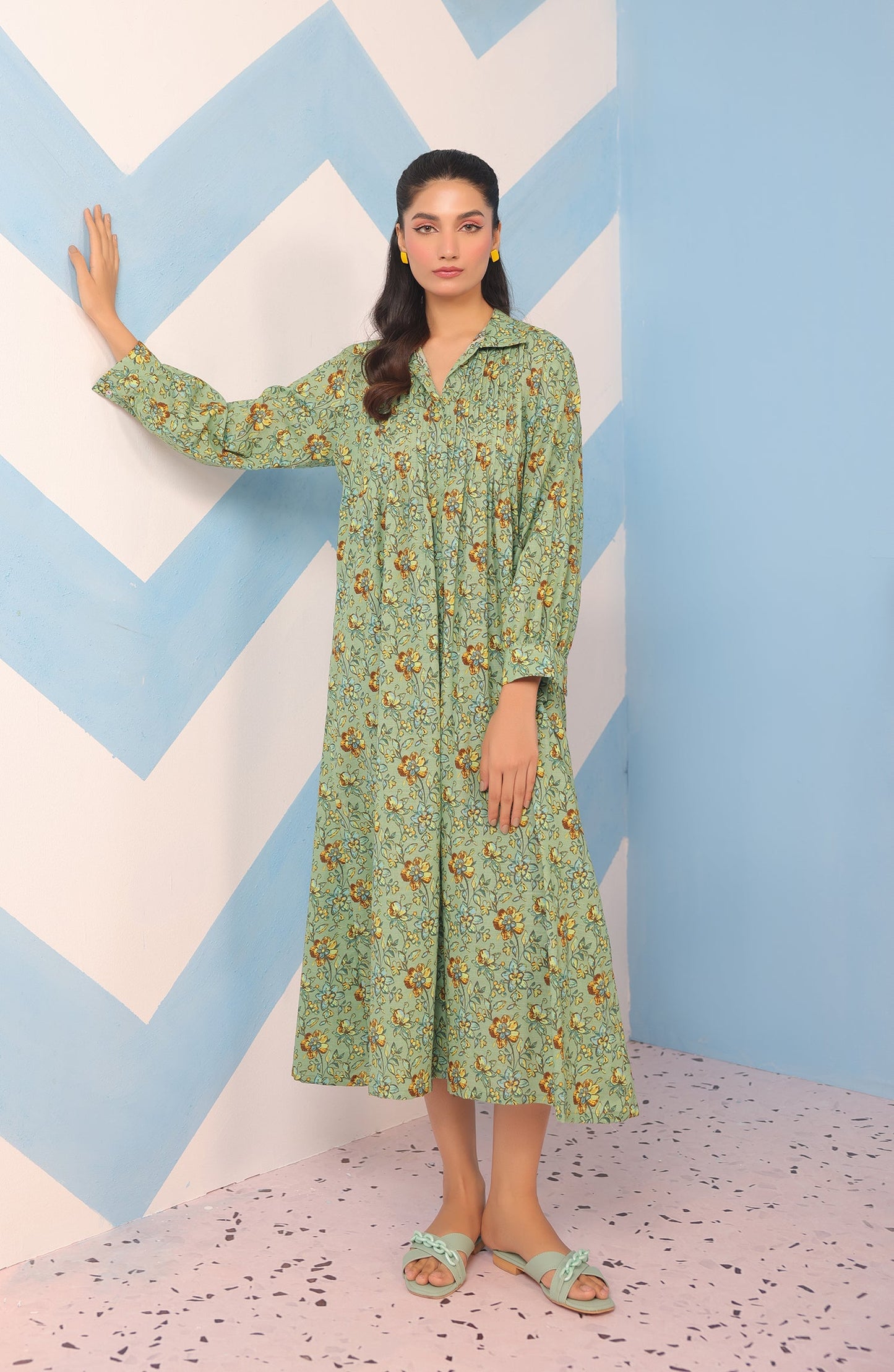 Orient - Stitched 1 Piece Printed Khaddar Shirt
