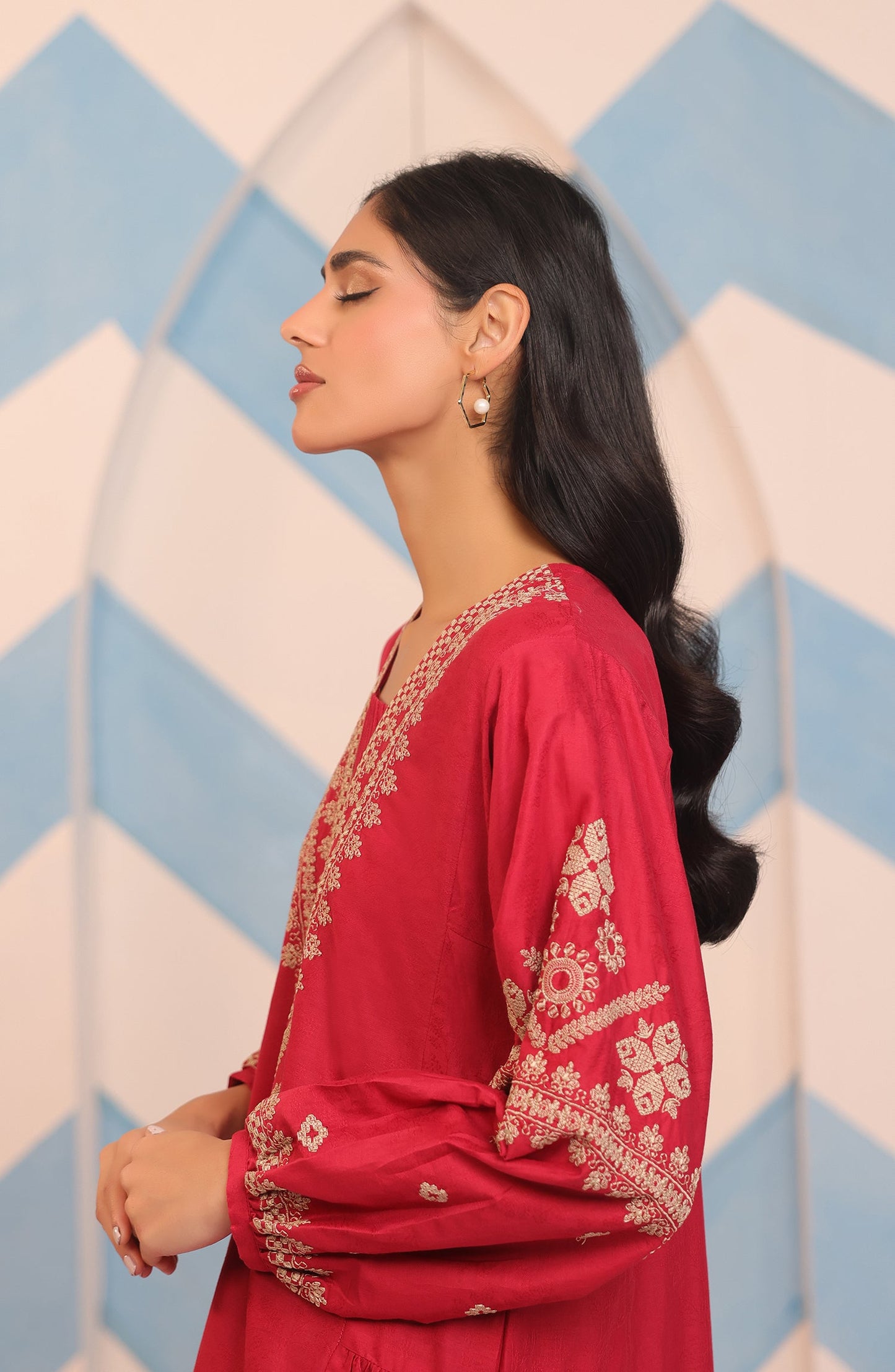 Orient - Stitched 1 Piece Embroidered Jacquard Shirt