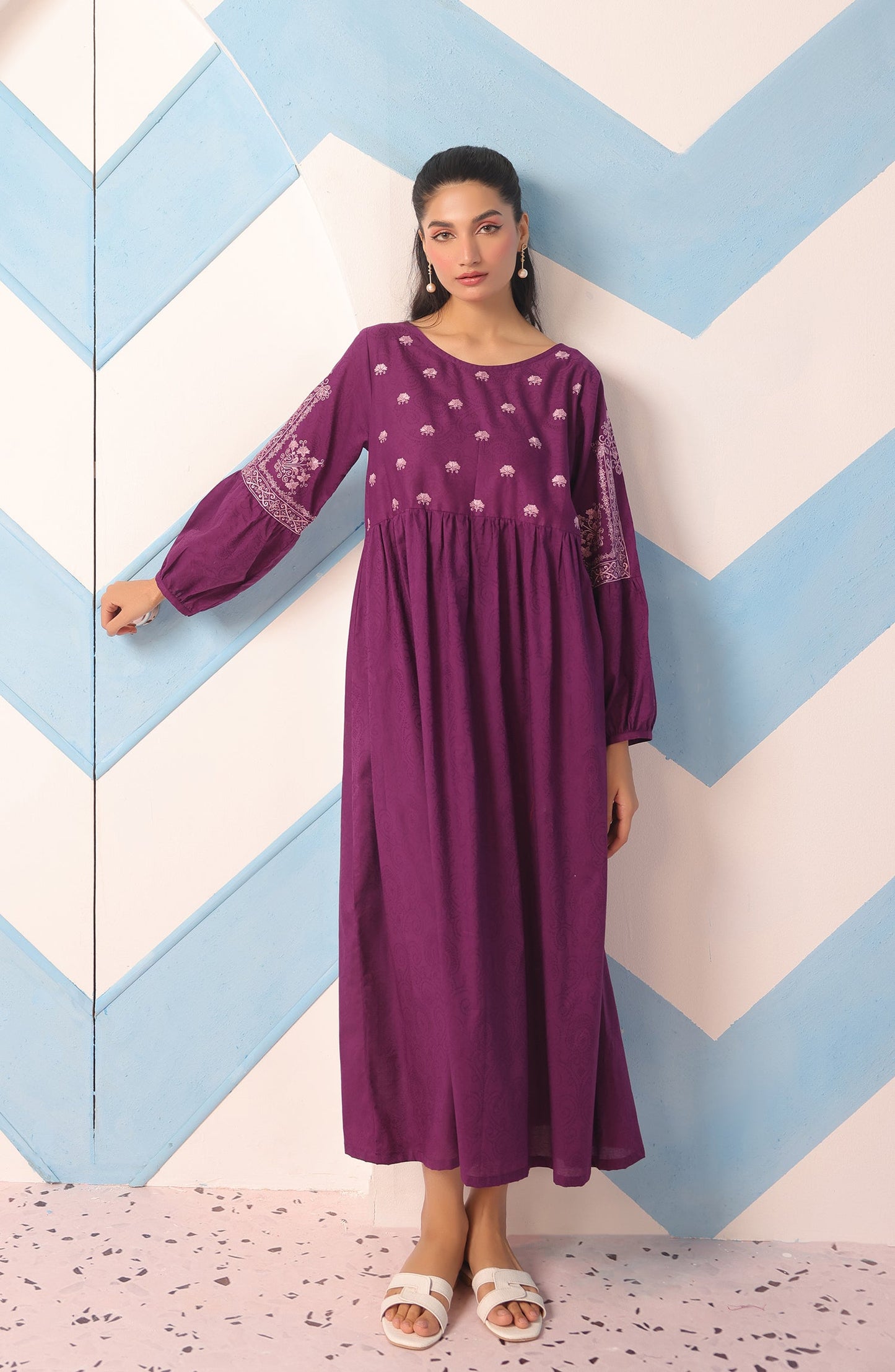 Orient - Stitched 1 Piece Embroidered Jacquard Shirt
