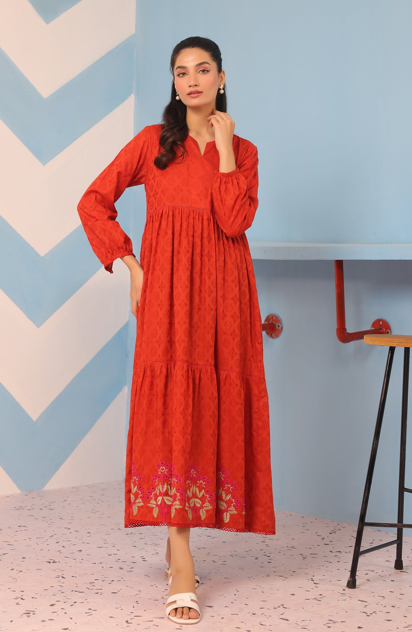 Orient - Stitched 1 Piece Embroidered Jacquard Shirt