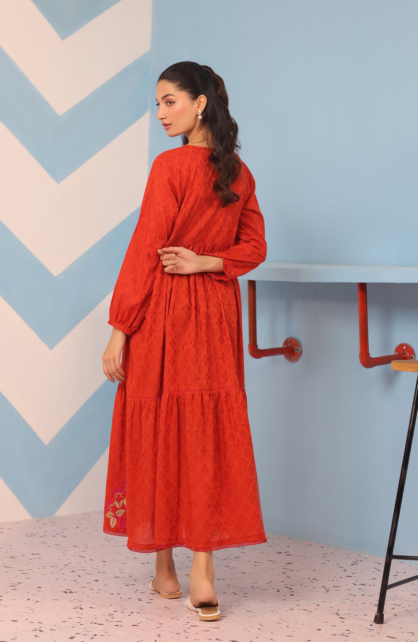 Orient - Stitched 1 Piece Embroidered Jacquard Shirt