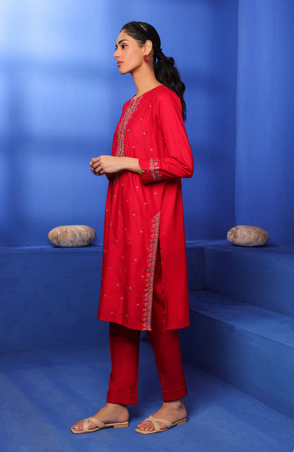 Orient - Stitched 2 Piece Embroidered Cambric Shirt and Cambric Pant