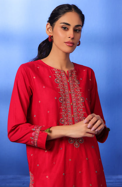 Orient - Stitched 2 Piece Embroidered Cambric Shirt and Cambric Pant