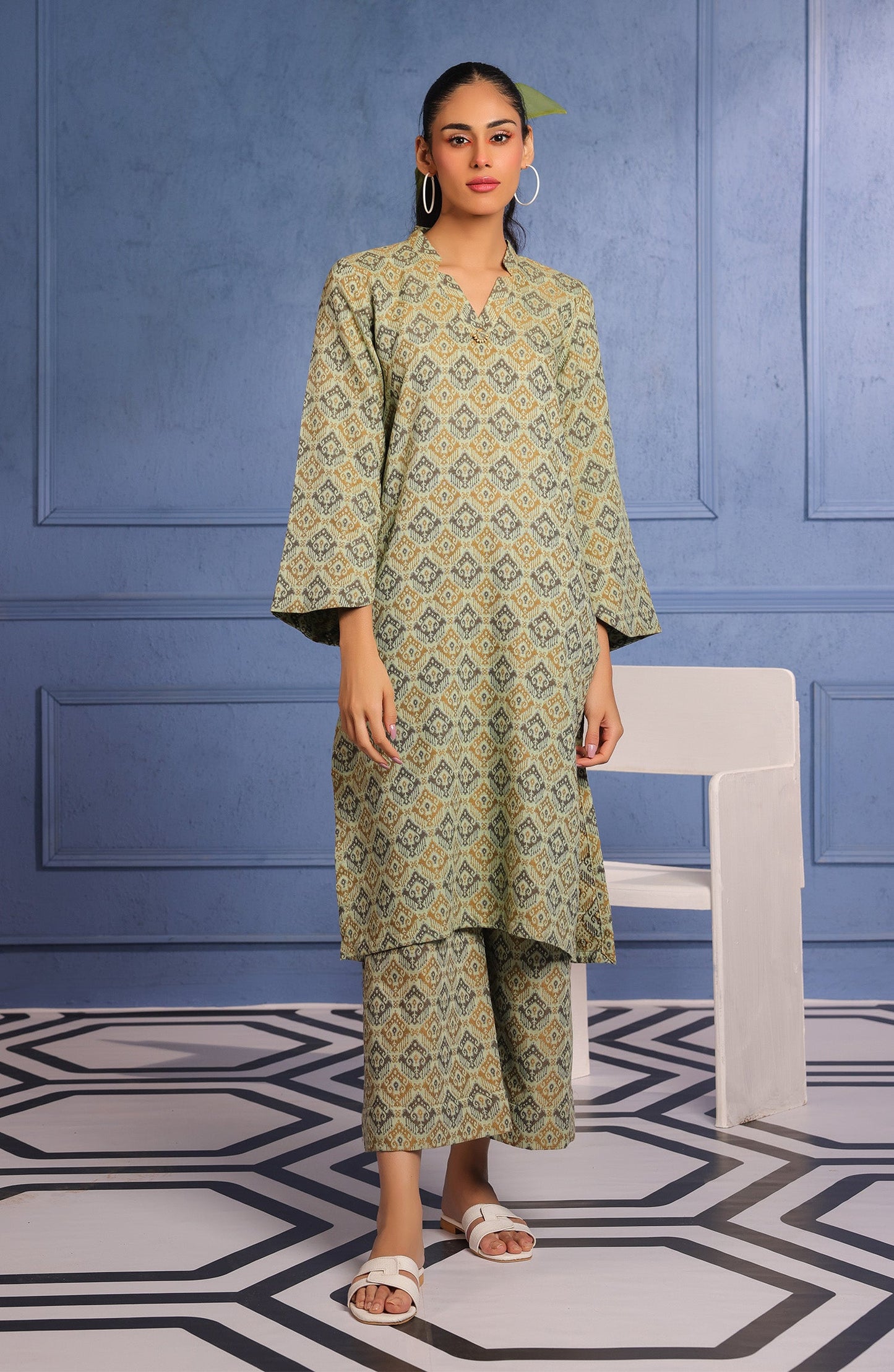 Orient - Stitched 2 Piece Jacquard Shirt and Jacquard Pant