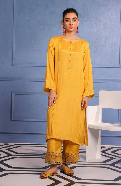 Orient - Stitched 2 Piece Embroidered Raw Silk Shirt and Raw Silk Pant