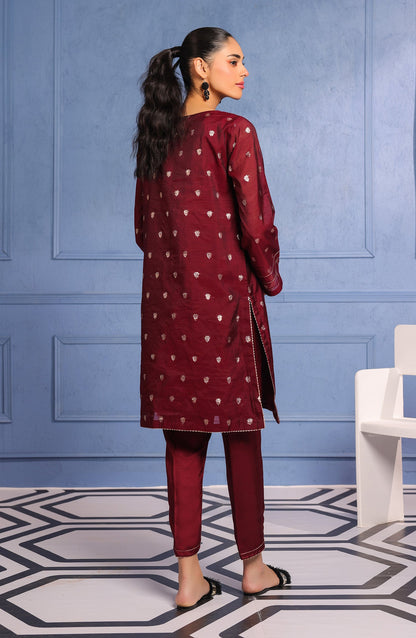 Orient - Stitched 2 Piece Embroidered Jacquard Shirt and Raw Silk Pant