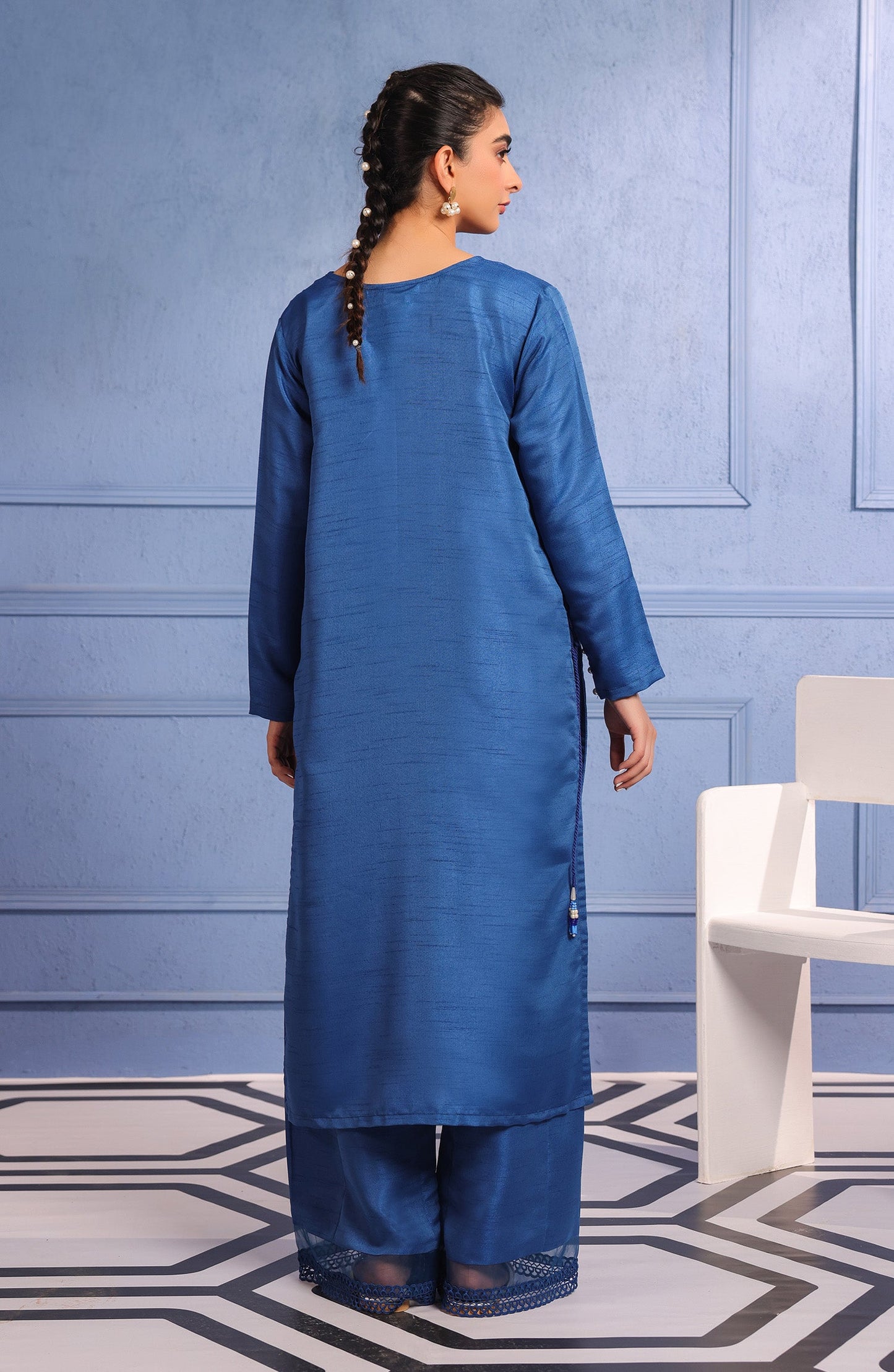 Orient - Stitched 2 Piece Plain Raw Silk Shirt and Raw Silk Pant