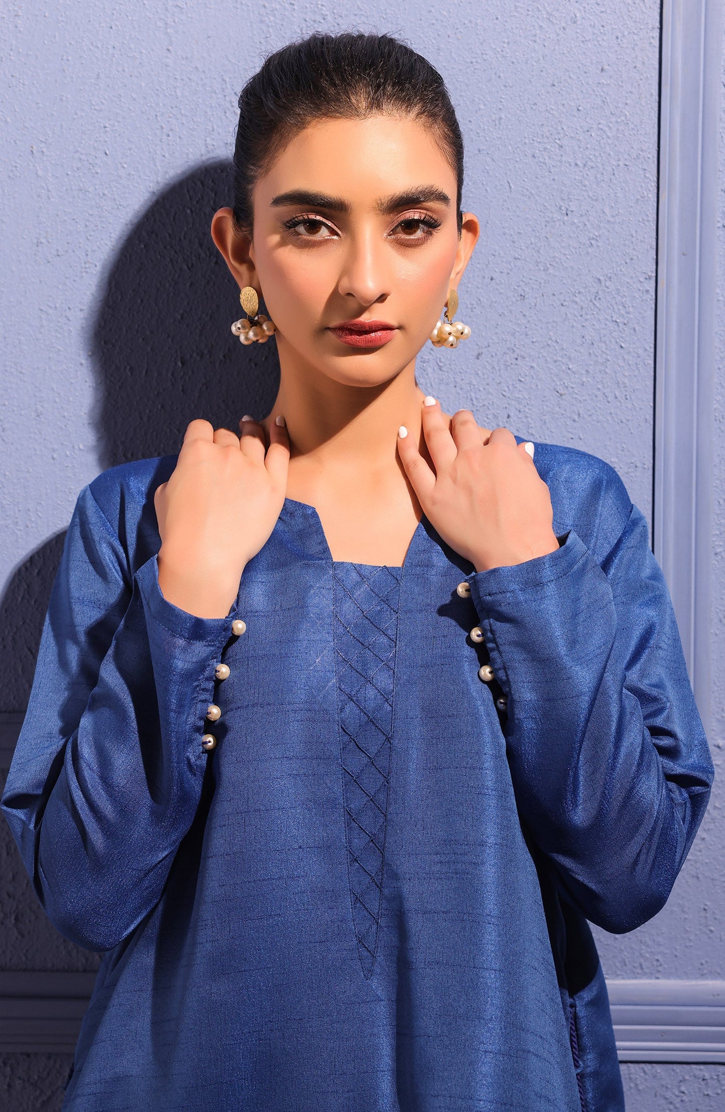 Orient - Stitched 2 Piece Plain Raw Silk Shirt and Raw Silk Pant