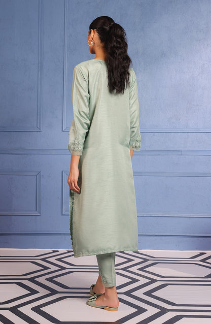 Orient - Stitched 2 Piece Plain Raw Silk Shirt and Raw Silk Pant