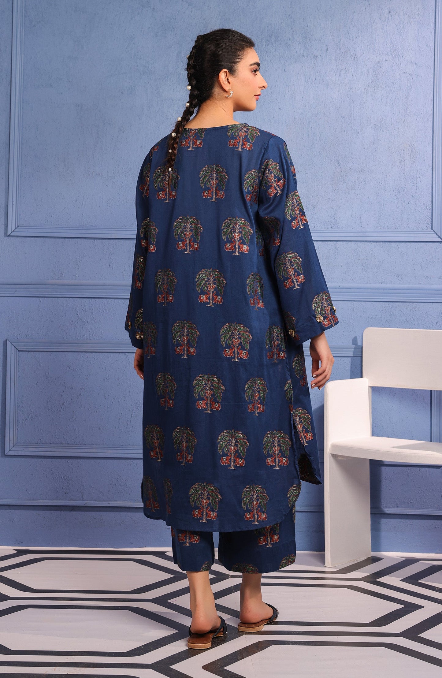 Orient - Stitched 2 Piece Plain Jacquard Shirt and Jacquard Pant