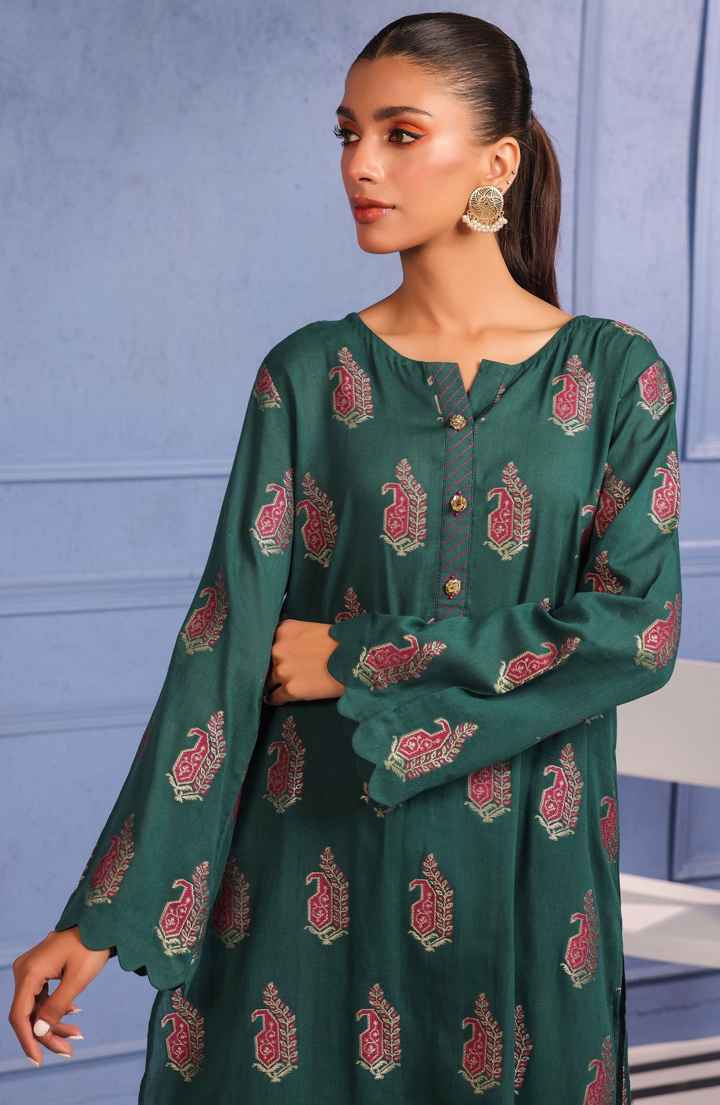 Orient - Stitched 2 Piece Jacquard Shirt and Jacquard Pant