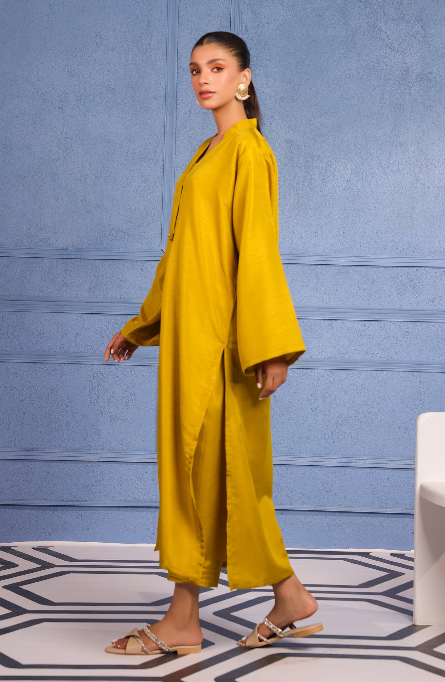 Orient - Stitched 2 Piece Plain Raw Silk Shirt and Raw Silk Pant