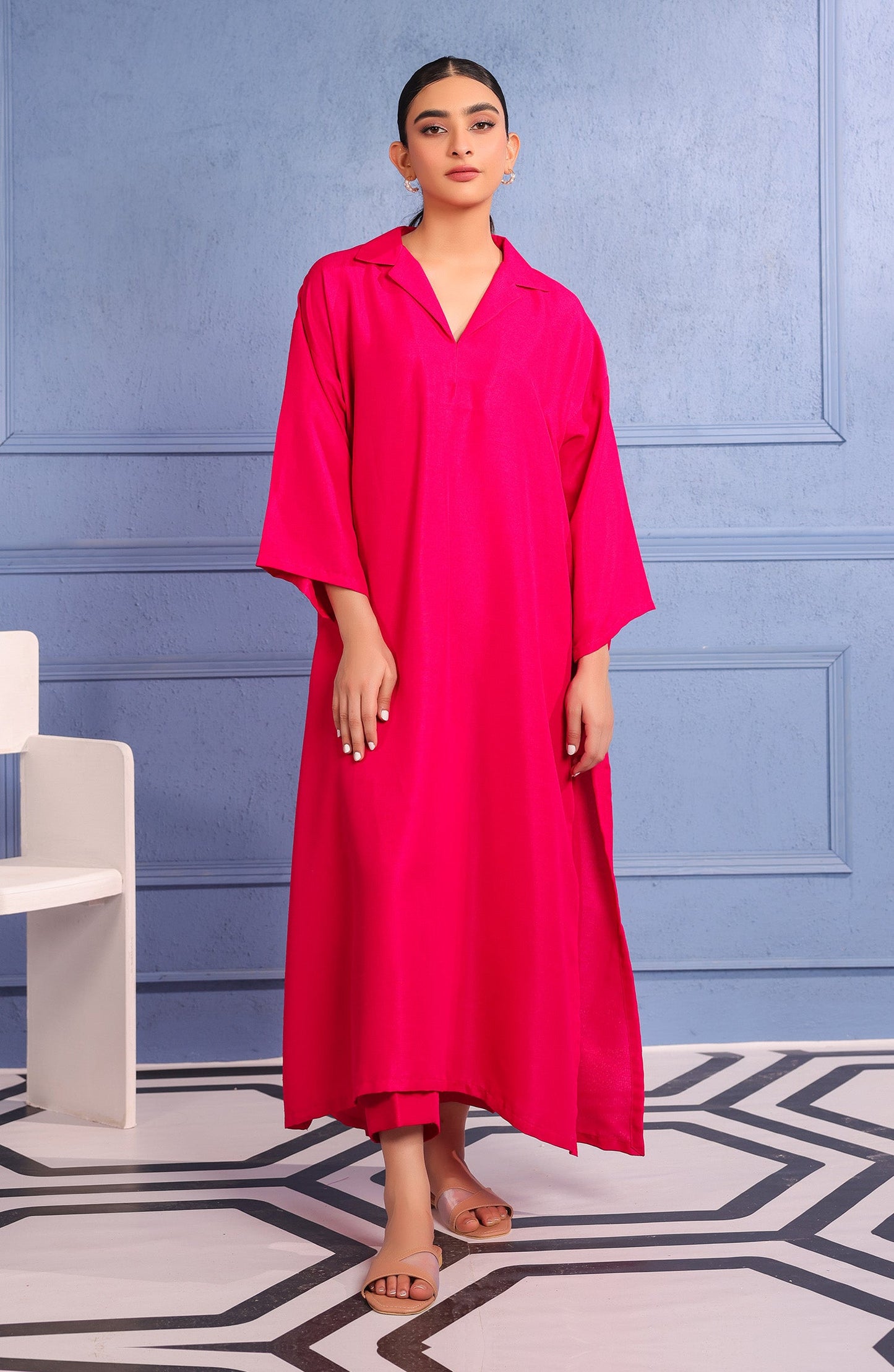 Orient - Stitched 2 Piece Plain Raw Silk Shirt and Raw Silk Pant
