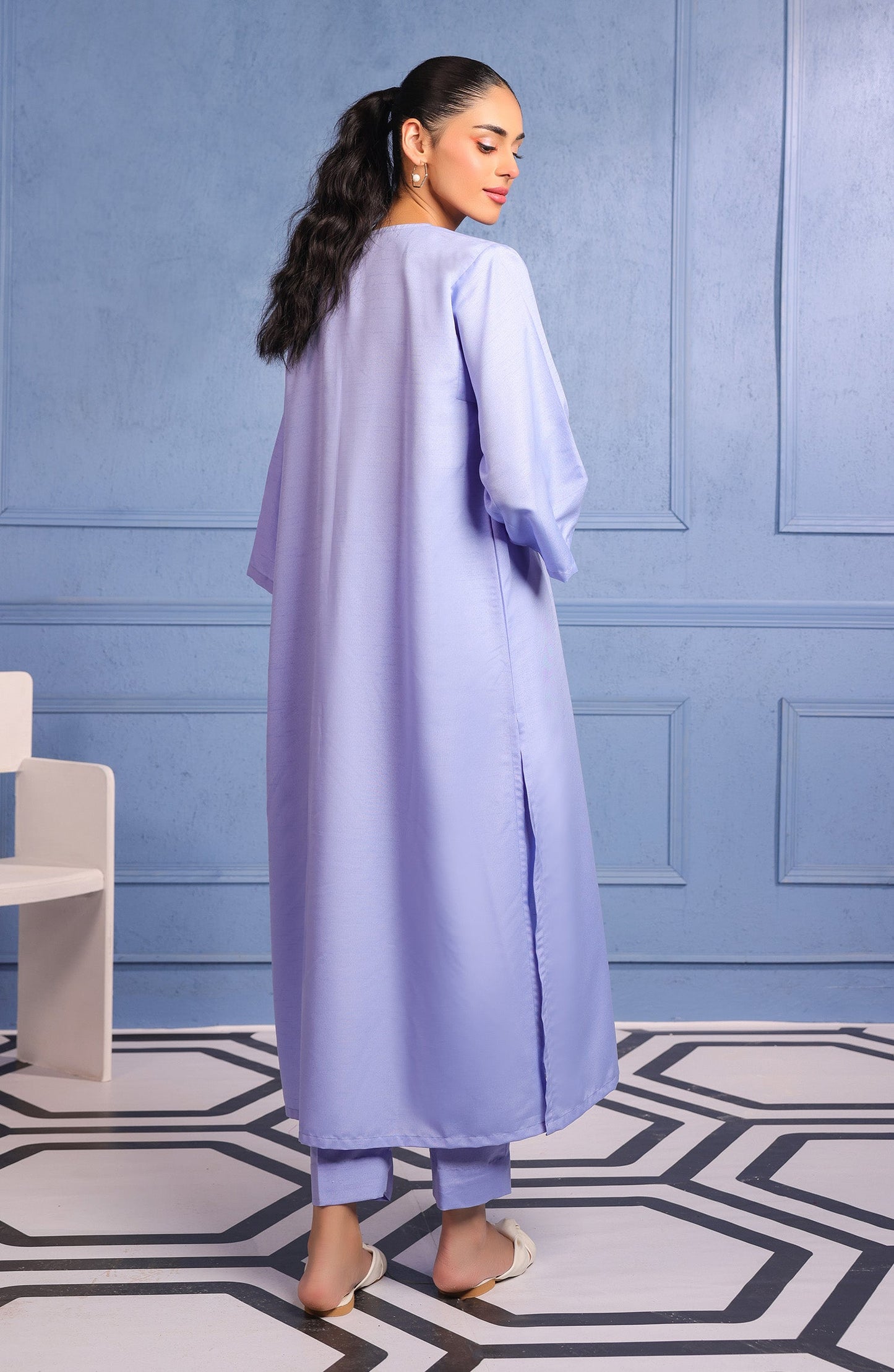 Orient - Stitched 2 Piece Plain Raw Silk Shirt and Raw Silk Pant