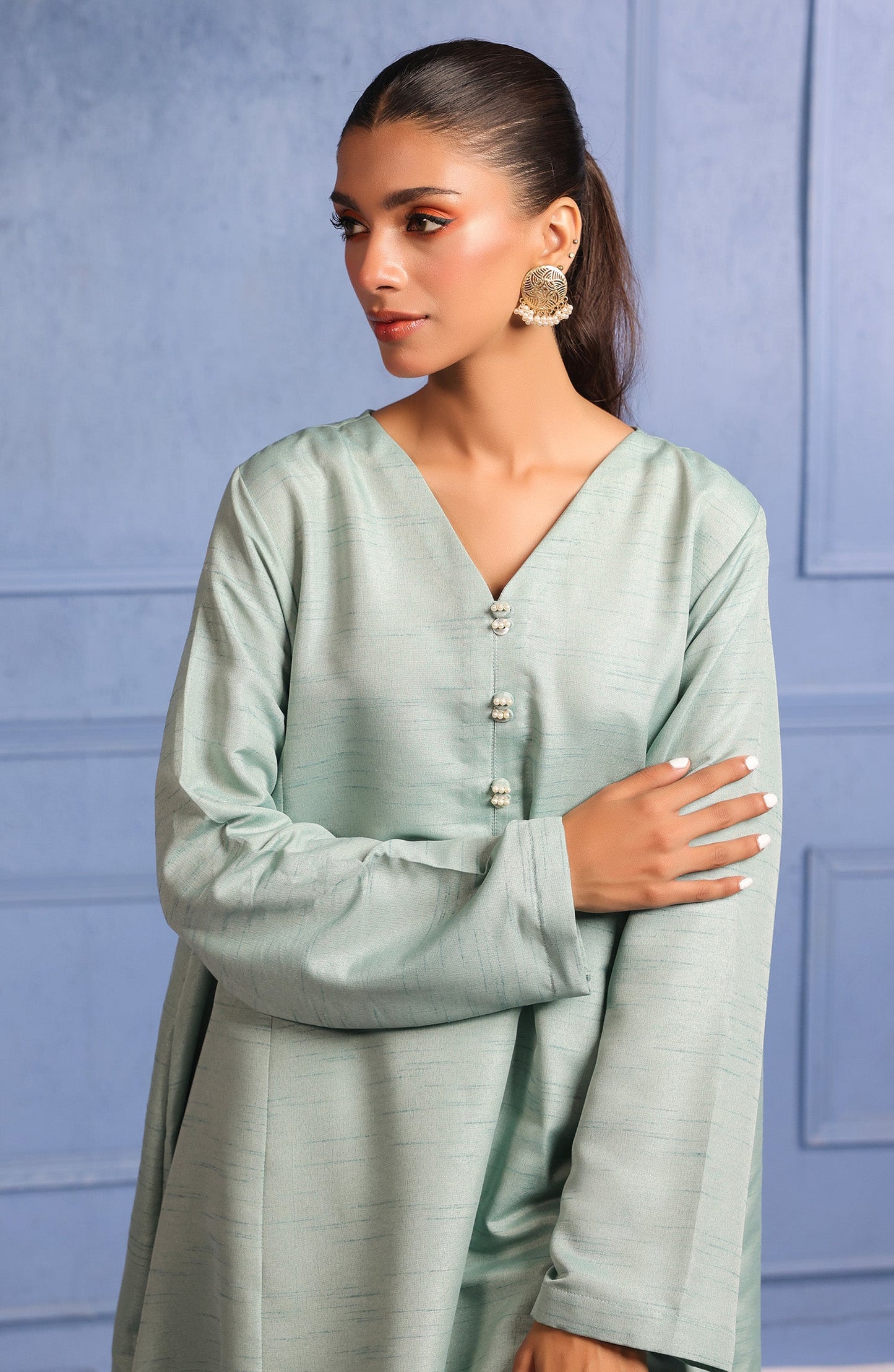 Orient - Stitched 2 Piece Plain Raw Silk Shirt and Raw Silk Pant