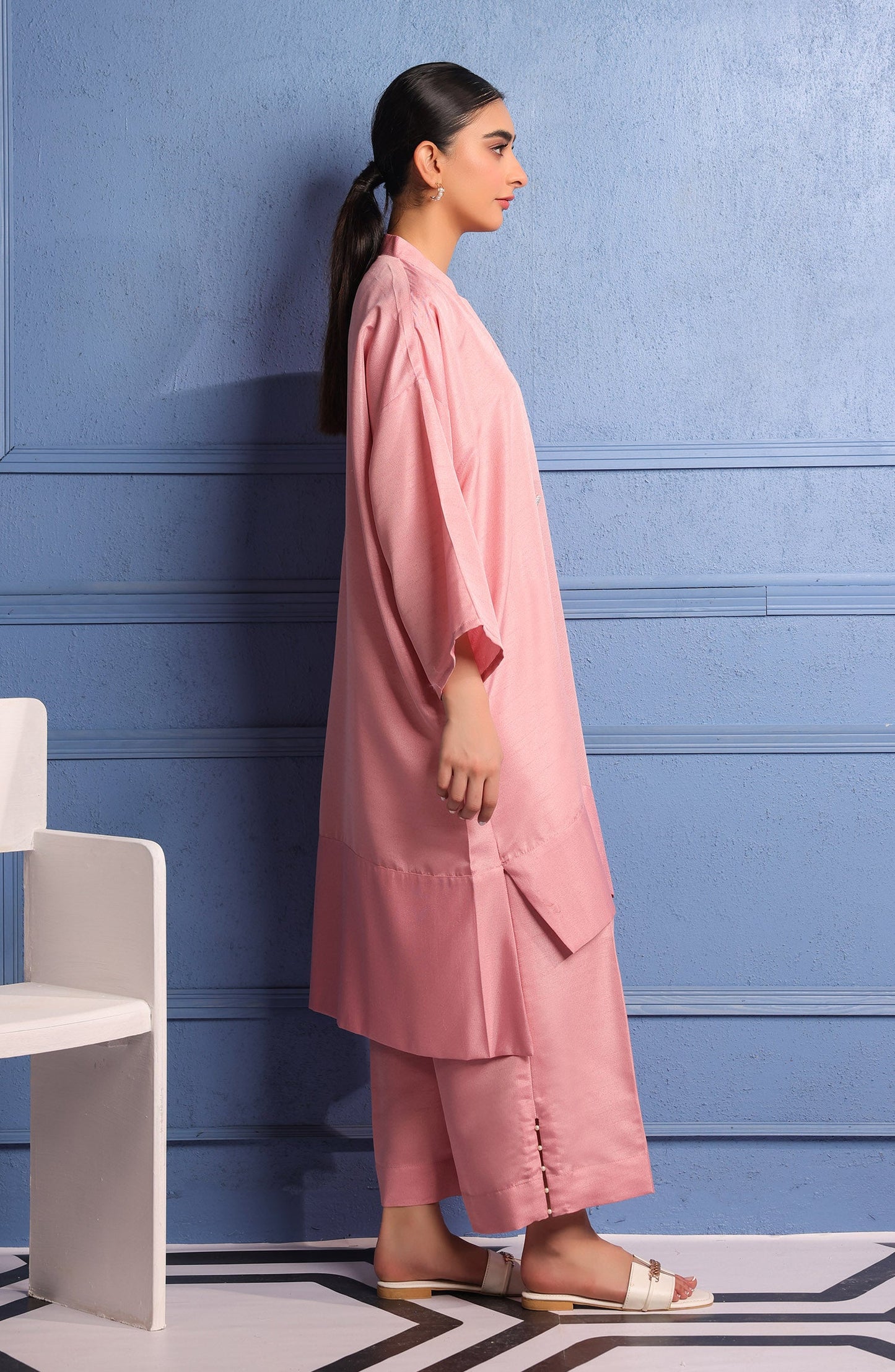 Orient - Stitched 2 Piece Plain Raw Silk Shirt and Raw Silk Pant