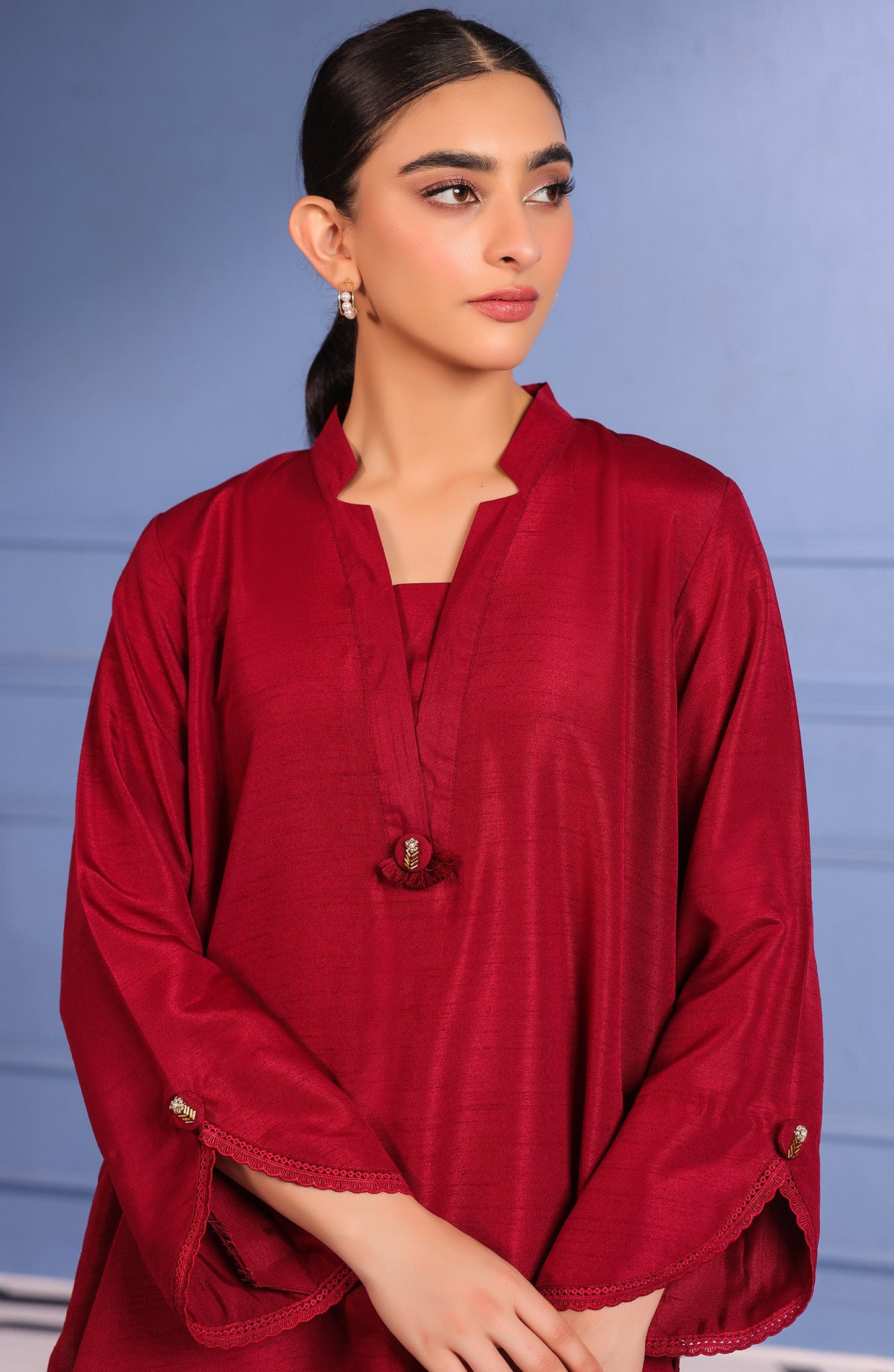 Orient - Stitched 2 Piece Plain Raw Silk Shirt and Raw Silk Pant
