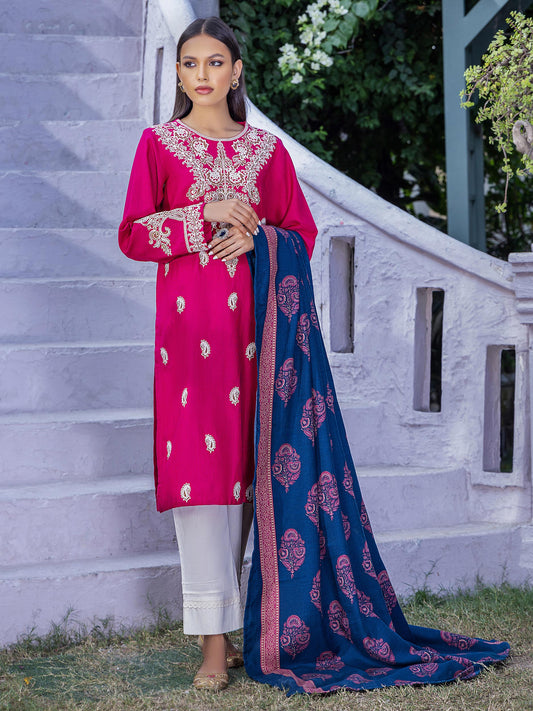 Limelight - 2 Piece Khaddar Suit-Embroidered (Pret)