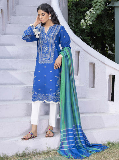 2 Piece Winter Cotton Suit-Embroidered (Pret)