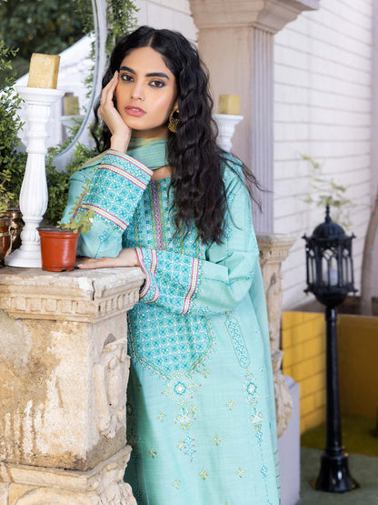 Limelight - 3 Piece Yarn Dyed Suit-Embroidered (Pret)