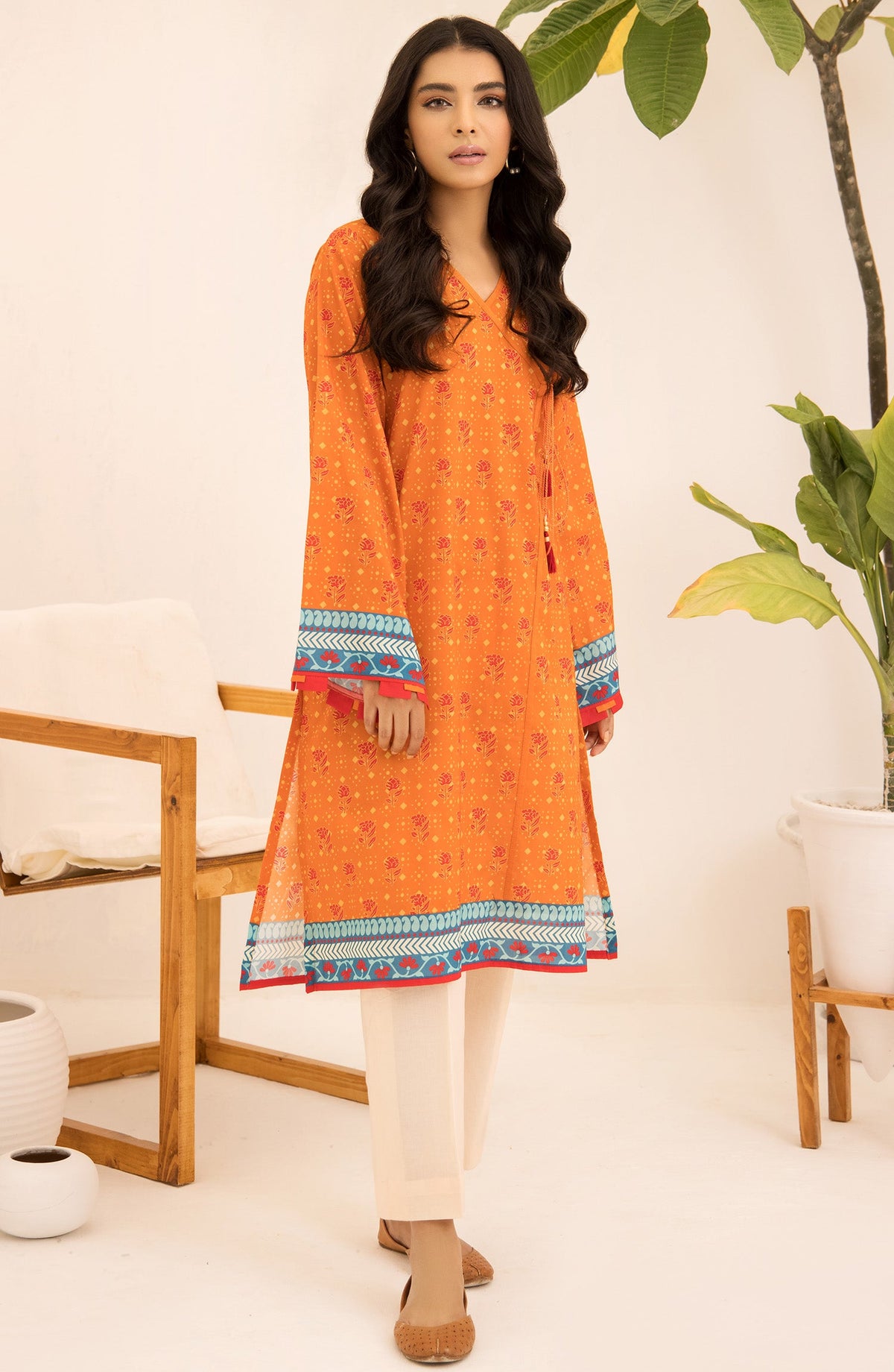 Orient - Unstitched 1 Piece Printed Lawn Shirt