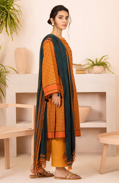 Orient - Unstitched 2 Piece Printed Lawn Shirt and Chiffon Dupatta