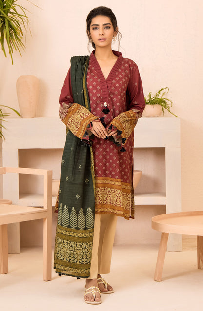 Orient - Unstitched 2 Piece Printed Heavy Lawn Shirt and Dobby Dupatta
