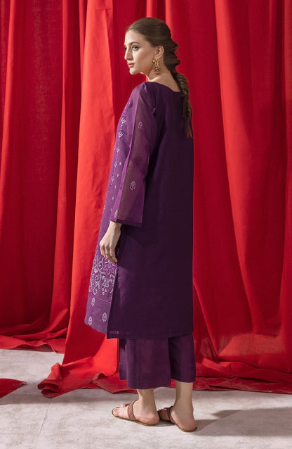 Orient - Stitched 2 Piece Embroidered Paper Cotton Shirt and Raw Silk Pant