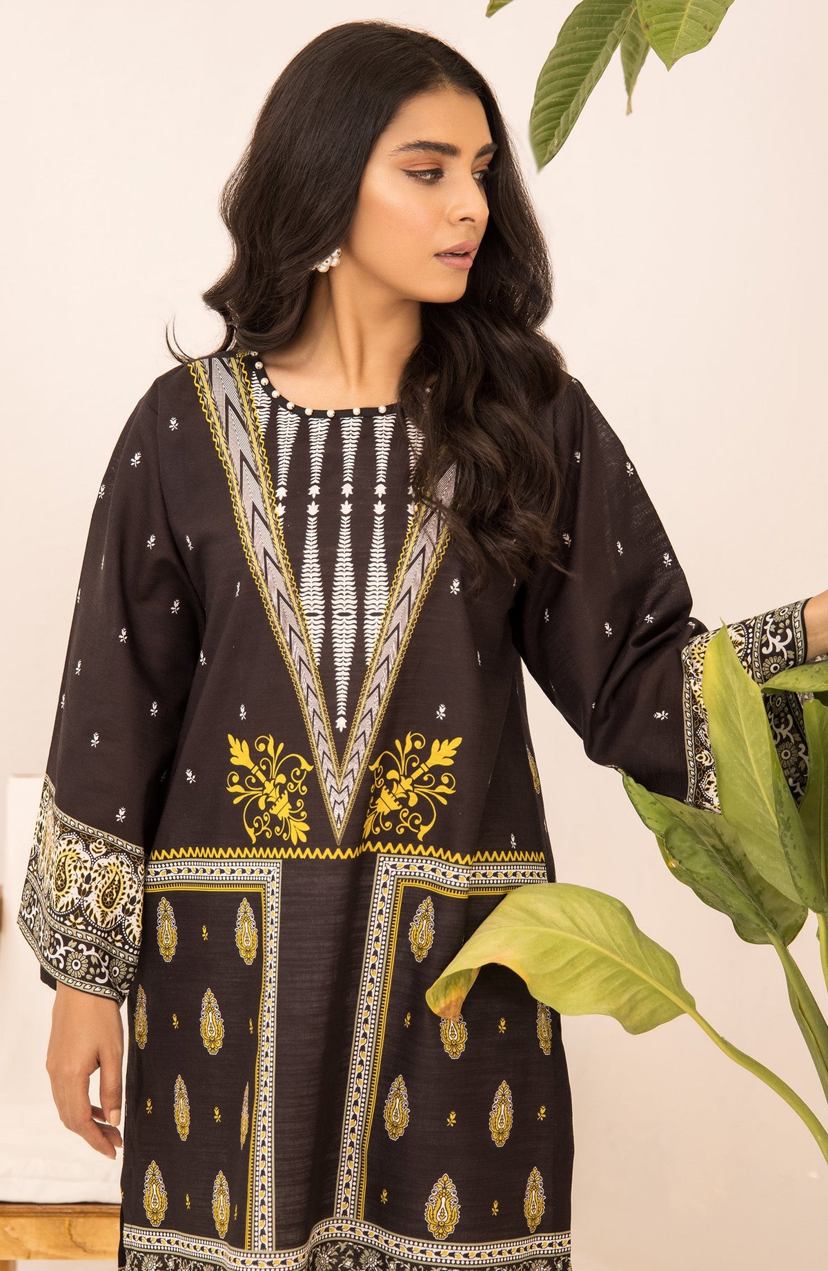 Orient - Unstitched 1 Piece Printed Khaddar Winter Shirt