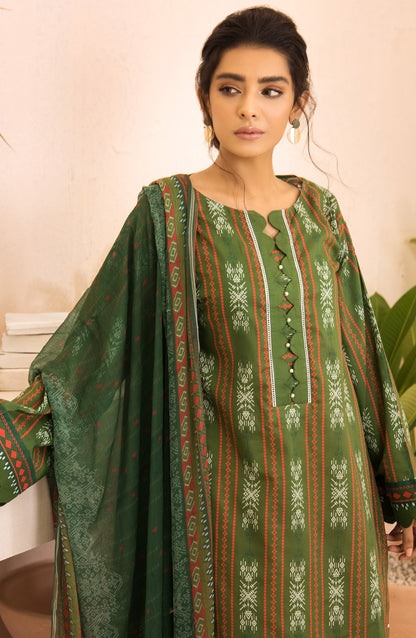 Orient - Unstitched 2 Piece Printed Lawn Shirt and Chiffon Dupatta