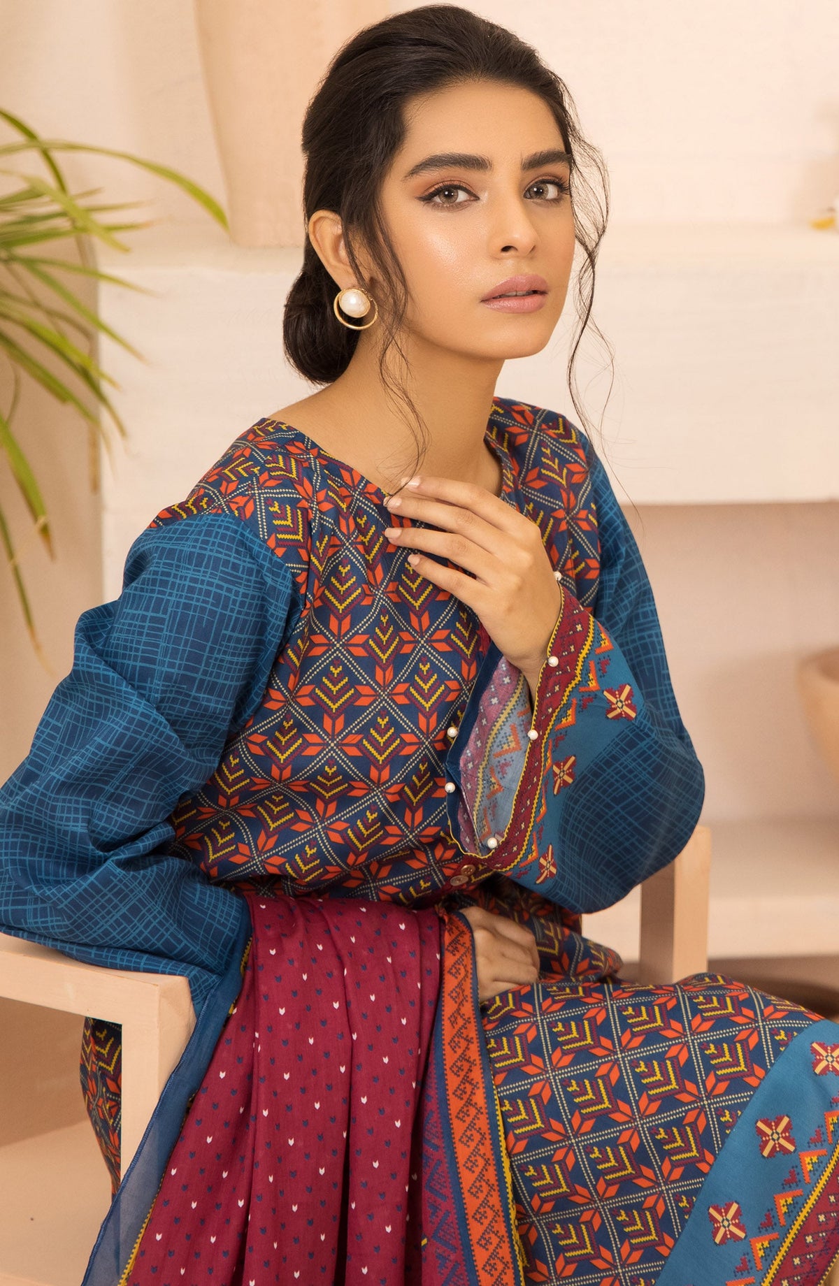 Orient - Unstitched 2 Piece Printed Heavy Lawn Shirt and Lawn Dupatta