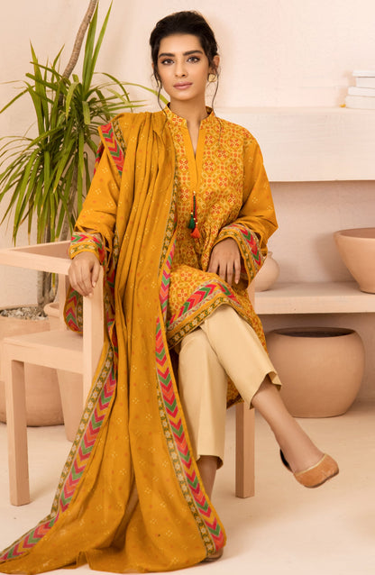 Orient - Unstitched 2 Piece Print Cambric Shirt and Lawn Dupatta