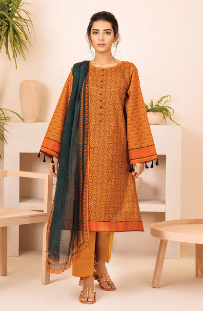 Orient - Unstitched 2 Piece Printed Lawn Shirt and Chiffon Dupatta